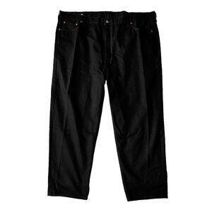 Levi's  550 Black Jeans Men's Size 52/32 Cotton Tapered High Rise